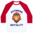 Virgin Teez  Baseball Tee Unisex Classic Baseball Tee / x-small / White/Red FITNESS ROYALTY UNISEX CLASSIC BASEBALL TEE