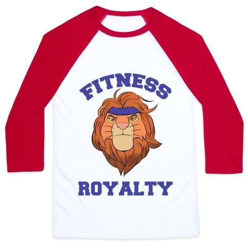 Virgin Teez  Baseball Tee Unisex Classic Baseball Tee / x-small / White/Red FITNESS ROYALTY UNISEX CLASSIC BASEBALL TEE