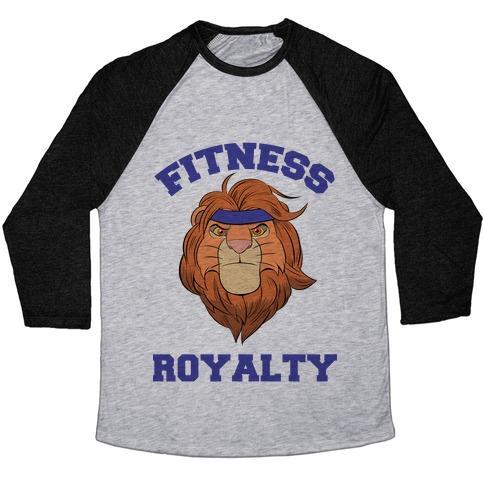 Virgin Teez  Baseball Tee Unisex Tri-Blend Baseball Tee / small / Athletic Gray / Black FITNESS ROYALTY UNISEX TRI-BLEND BASEBALL TEE