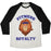 Virgin Teez  Baseball Tee Unisex Tri-Blend Baseball Tee / small / Oatmeal / Black FITNESS ROYALTY UNISEX TRI-BLEND BASEBALL TEE