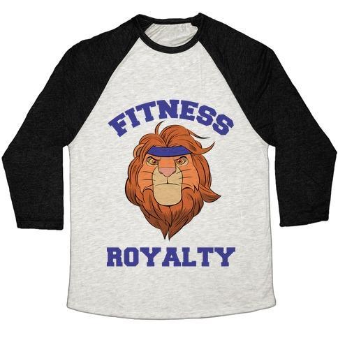 Virgin Teez  Baseball Tee Unisex Tri-Blend Baseball Tee / small / Oatmeal / Black FITNESS ROYALTY UNISEX TRI-BLEND BASEBALL TEE