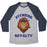 Virgin Teez  Baseball Tee Unisex Tri-Blend Baseball Tee / small / Athletic Gray / Navy FITNESS ROYALTY UNISEX TRI-BLEND BASEBALL TEE