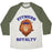 Virgin Teez  Baseball Tee Unisex Tri-Blend Baseball Tee / small / Oatmeal / Moss FITNESS ROYALTY UNISEX TRI-BLEND BASEBALL TEE