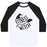Virgin Teez  Baseball Tee Unisex Classic Baseball Tee / x-small / White/Black FITNESS WITCH UNISEX CLASSIC BASEBALL TEE