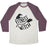 Virgin Teez  Baseball Tee Unisex Tri-Blend Baseball Tee / small / Oatmeal / Maroon FITNESS WITCH UNISEX TRI-BLEND BASEBALL TEE