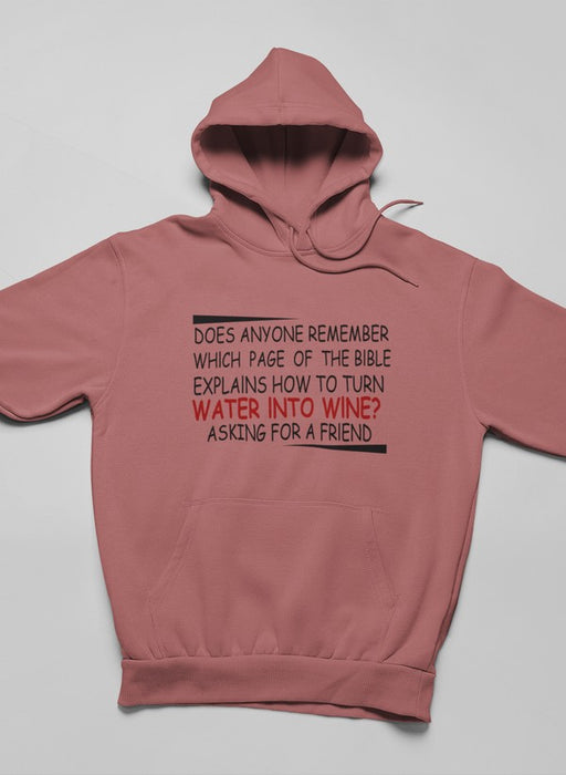 Water Into Wine Hoodie