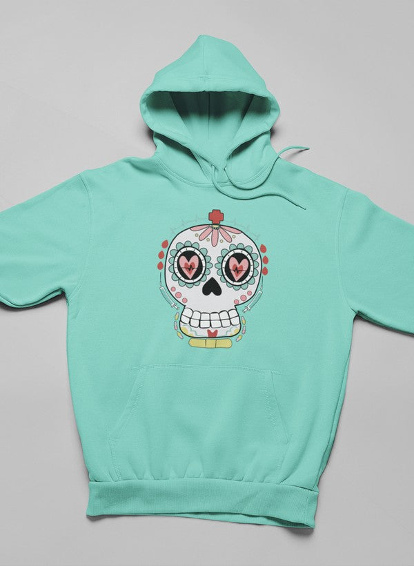 Nurse Sugar Skull Hoodie