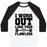 Virgin Teez  Baseball Tee Unisex Classic Baseball Tee / x-small / White/Black FLAWLESS WORKOUT UNISEX CLASSIC BASEBALL TEE