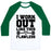 Virgin Teez  Baseball Tee Unisex Classic Baseball Tee / x-small / White/Dark Green FLAWLESS WORKOUT UNISEX CLASSIC BASEBALL TEE