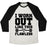 Virgin Teez  Baseball Tee Unisex Tri-Blend Baseball Tee / small / Oatmeal / Black FLAWLESS WORKOUT UNISEX TRI-BLEND BASEBALL TEE