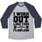 Virgin Teez  Baseball Tee Unisex Tri-Blend Baseball Tee / small / Athletic Gray / Navy FLAWLESS WORKOUT UNISEX TRI-BLEND BASEBALL TEE