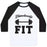 Virgin Teez  Baseball Tee Unisex Classic Baseball Tee / x-small / White/Black FLAWLESSLY FIT UNISEX CLASSIC BASEBALL TEE