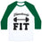 Virgin Teez  Baseball Tee Unisex Classic Baseball Tee / x-small / White/Dark Green FLAWLESSLY FIT UNISEX CLASSIC BASEBALL TEE