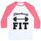 Virgin Teez  Baseball Tee Unisex Classic Baseball Tee / x-small / White/Neon Pink FLAWLESSLY FIT UNISEX CLASSIC BASEBALL TEE