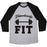 Virgin Teez  Baseball Tee Unisex Tri-Blend Baseball Tee / small / Athletic Gray / Black FLAWLESSLY FIT UNISEX TRI-BLEND BASEBALL TEE