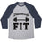 Virgin Teez  Baseball Tee Unisex Tri-Blend Baseball Tee / small / Athletic Gray / Navy FLAWLESSLY FIT UNISEX TRI-BLEND BASEBALL TEE