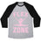 Virgin Teez  Baseball Tee Unisex Tri-Blend Baseball Tee / small / Athletic Gray / Black FLEX ZONE GYMNASTICS WHITE PRINT UNISEX TRI-BLEND BASEBALL TEE
