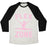Virgin Teez  Baseball Tee Unisex Tri-Blend Baseball Tee / small / Oatmeal / Black FLEX ZONE GYMNASTICS WHITE PRINT UNISEX TRI-BLEND BASEBALL TEE