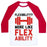 Virgin Teez  Baseball Tee Unisex Classic Baseball Tee / x-small / White/Red FLEXIBILITY MORE LIKE FLEX ABILITY UNISEX CLASSIC BASEBALL TEE