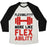 Virgin Teez  Baseball Tee Unisex Tri-Blend Baseball Tee / small / Oatmeal / Black FLEXIBILITY MORE LIKE FLEX ABILITY UNISEX TRI-BLEND BASEBALL TEE