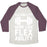 Virgin Teez  Baseball Tee Unisex Tri-Blend Baseball Tee / small / Oatmeal / Maroon FLEXIBILITY MORE LIKE FLEX ABILITY UNISEX TRI-BLEND BASEBALL TEE