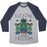 Virgin Teez  Baseball Tee Unisex Tri-Blend Baseball Tee / small / Athletic Gray / Navy FLEXING FOR FREEDOM UNISEX TRI-BLEND BASEBALL TEE