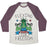 Virgin Teez  Baseball Tee Unisex Tri-Blend Baseball Tee / small / Oatmeal / Maroon FLEXING FOR FREEDOM UNISEX TRI-BLEND BASEBALL TEE