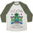 Virgin Teez  Baseball Tee Unisex Tri-Blend Baseball Tee / small / Oatmeal / Moss FLEXING FOR FREEDOM UNISEX TRI-BLEND BASEBALL TEE