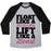 Virgin Teez  Baseball Tee Unisex Tri-Blend Baseball Tee / small / Athletic Gray / Black FLOAT LIKE A BUTTERFLY LIFT LIKE A BEAST UNISEX TRI-BLEND BASEBALL TEE