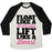 Virgin Teez  Baseball Tee Unisex Tri-Blend Baseball Tee / small / Oatmeal / Black FLOAT LIKE A BUTTERFLY LIFT LIKE A BEAST UNISEX TRI-BLEND BASEBALL TEE