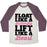 Virgin Teez  Baseball Tee Unisex Tri-Blend Baseball Tee / small / Oatmeal / Maroon FLOAT LIKE A BUTTERFLY LIFT LIKE A BEAST UNISEX TRI-BLEND BASEBALL TEE