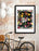 LUVD Framed Art Prints 8" x 11" / Black Floral and Birds Pattern Frame