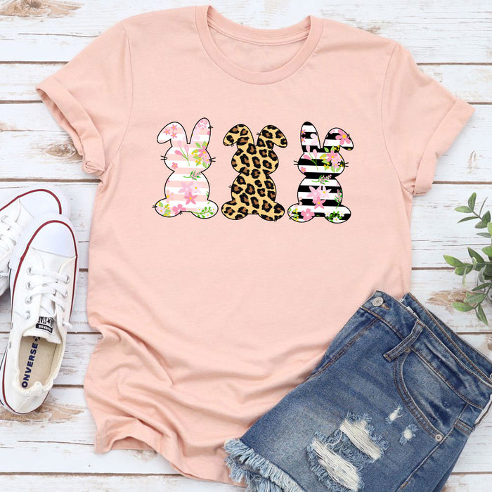 Floral Easter Bunnies T-Shirt