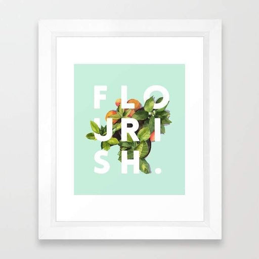 Deny Designs Framed Art Prints 8" x 11" / Black Flourish Frame