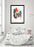 LUVD Framed Art Prints 8" x 11" / Black Flower Typography Love  Frame