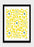 LUVD Framed Art Prints 8" x 11" / Black Flowers in Yellow  Frame