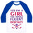 Virgin Teez  Baseball Tee Unisex Classic Baseball Tee / x-small / White/Blue FLUENT HOCKEY UNISEX CLASSIC BASEBALL TEE