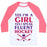 Virgin Teez  Baseball Tee Unisex Classic Baseball Tee / x-small / White/Neon Pink FLUENT HOCKEY UNISEX CLASSIC BASEBALL TEE