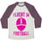 Virgin Teez  Baseball Tee Unisex Tri-Blend Baseball Tee / small / Oatmeal / Maroon FLUENT IN FOOTBALL UNISEX TRI-BLEND BASEBALL TEE