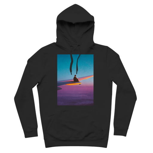 VIRGIN TEEZ Pull Over Hoodie Black / S Flying Alone Premium Adult Hoodie