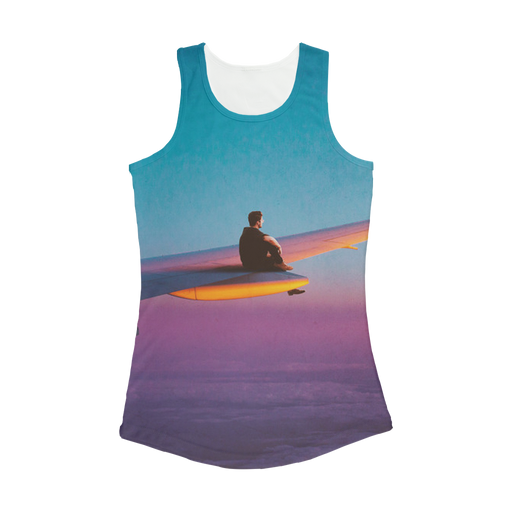 VIRGIN TEEZ Women Tank top White / XS Flying Alone Women Performance Tank Top