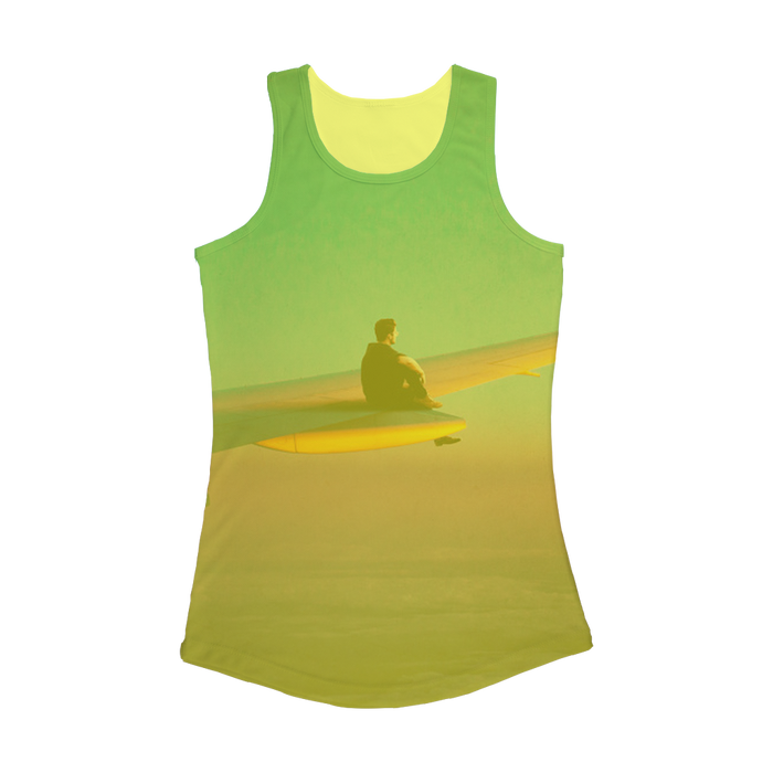 VIRGIN TEEZ Women Tank top Electric Yellow / XS Flying Alone Women Performance Tank Top