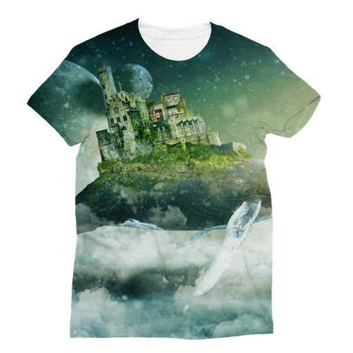 VIRGIN TEEZ Men T-Shirts XS Flying Over The World Classic Sublimation Women's T-Shirt