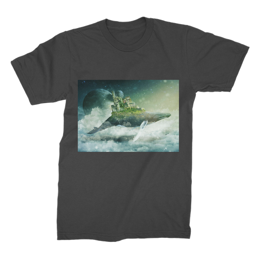 VIRGIN TEEZ Men T-Shirts Black / Male / S Flying Over The World Premium Jersey Men's T-Shirt