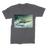 VIRGIN TEEZ Men T-Shirts Dark Grey / Male / S Flying Over The World Premium Jersey Men's T-Shirt