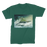 VIRGIN TEEZ Men T-Shirts Dark Green / Male / S Flying Over The World Premium Jersey Men's T-Shirt