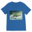 VIRGIN TEEZ Men T-Shirts Royal / Unisex / S Flying Over The World Premium V-Neck T-Shirt