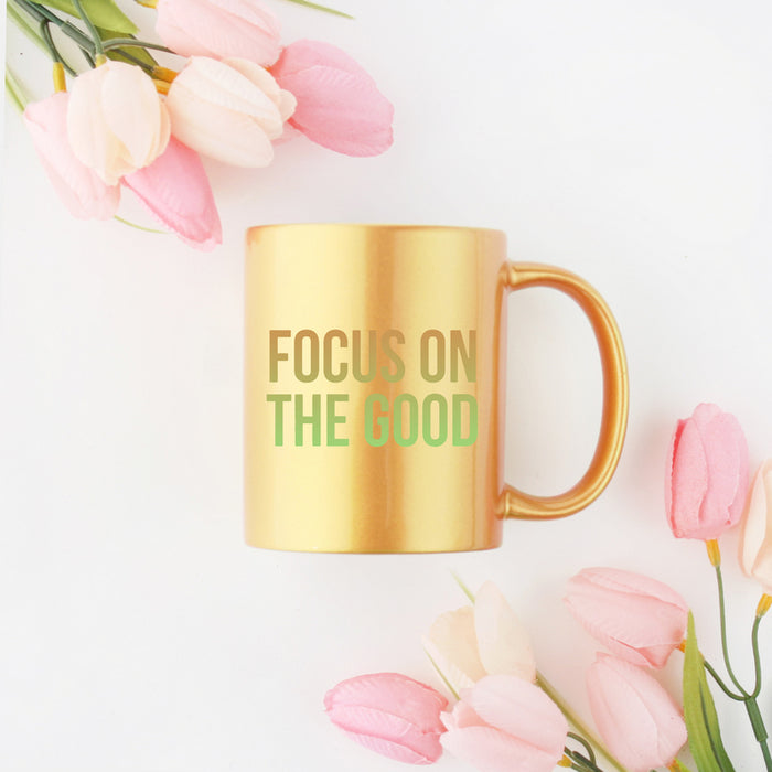 Focus On The Good Gold & Silver Mug