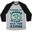 Virgin Teez  Baseball Tee Unisex Tri-Blend Baseball Tee / small / Athletic Gray / Black FOCUSING MY CHAKRA SO I DON'T KICK YOUR ASANA UNISEX TRI-BLEND BASEBALL TEE