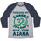 Virgin Teez  Baseball Tee Unisex Tri-Blend Baseball Tee / small / Athletic Gray / Navy FOCUSING MY CHAKRA SO I DON'T KICK YOUR ASANA UNISEX TRI-BLEND BASEBALL TEE